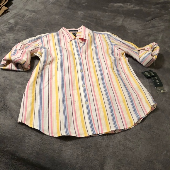 Lauren Ralph Lauren Tops - Lauren Ralph Lauren Striped Button Down Shirt